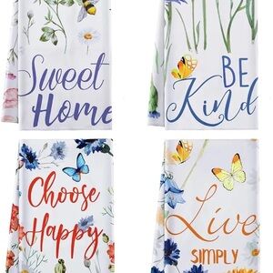 Set of 4 micro fiber dish towels